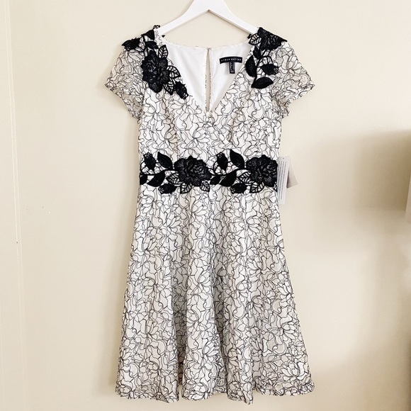 Aidan Mattox Fit & Flare Dress Size 8 New $275 - Picture 1 of 6